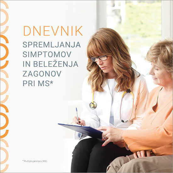 Dnevnik spremljanja simptomov in beleženja zagonov pri MS